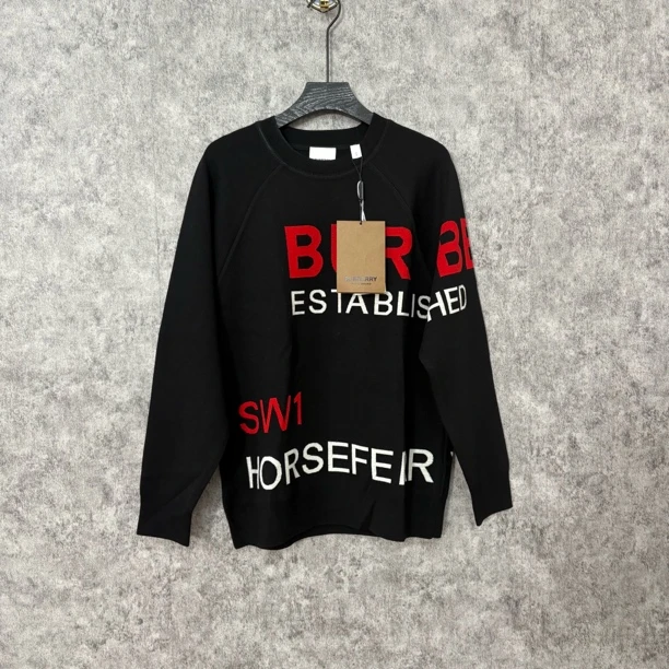 未使用 BURBERRY/博柏利 Burberry 黑色字母卫衣毛衣