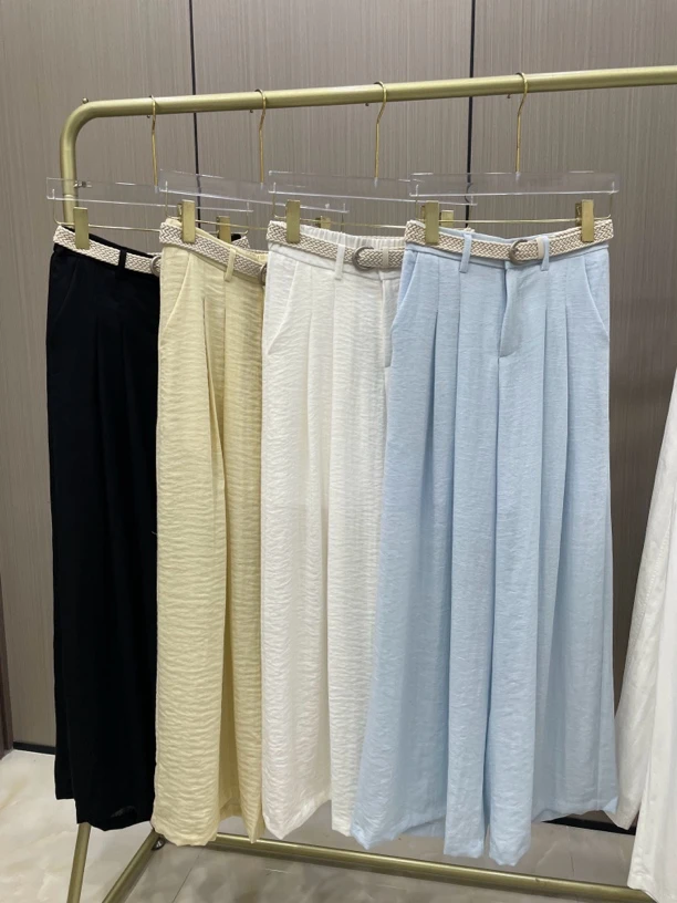 8126#【断码不补】个高必入超仙波西米亚风休闲阔腿长裤女