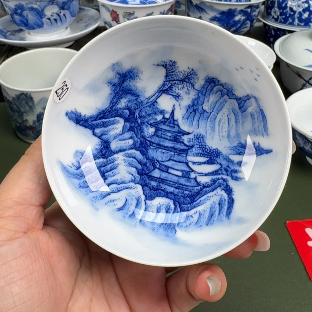 景德镇纯手工手绘茶器蒙蒙