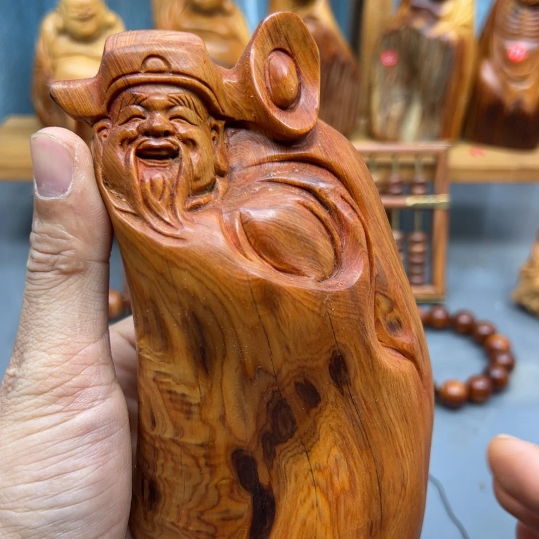 ****珍木崖柏木摆件手把件