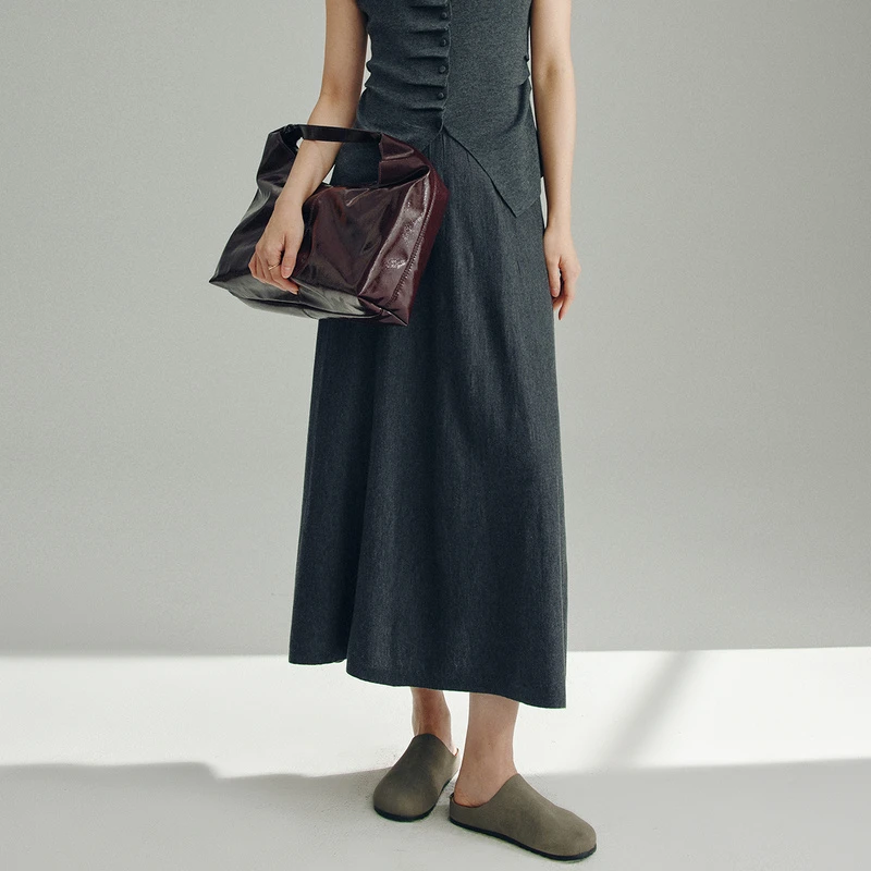 【粉丝专享】MOFAN摩凡秋新款深灰半身裙MDB573948