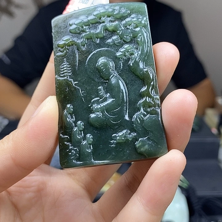 和田玉未镶嵌颈饰