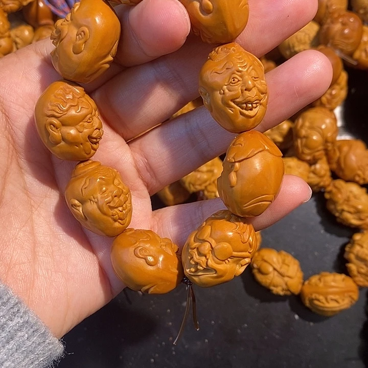 手串/手链橄榄核怪脸