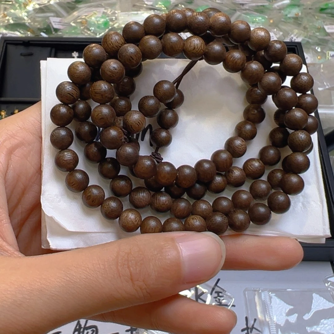 翡翠未镶嵌手链沉香