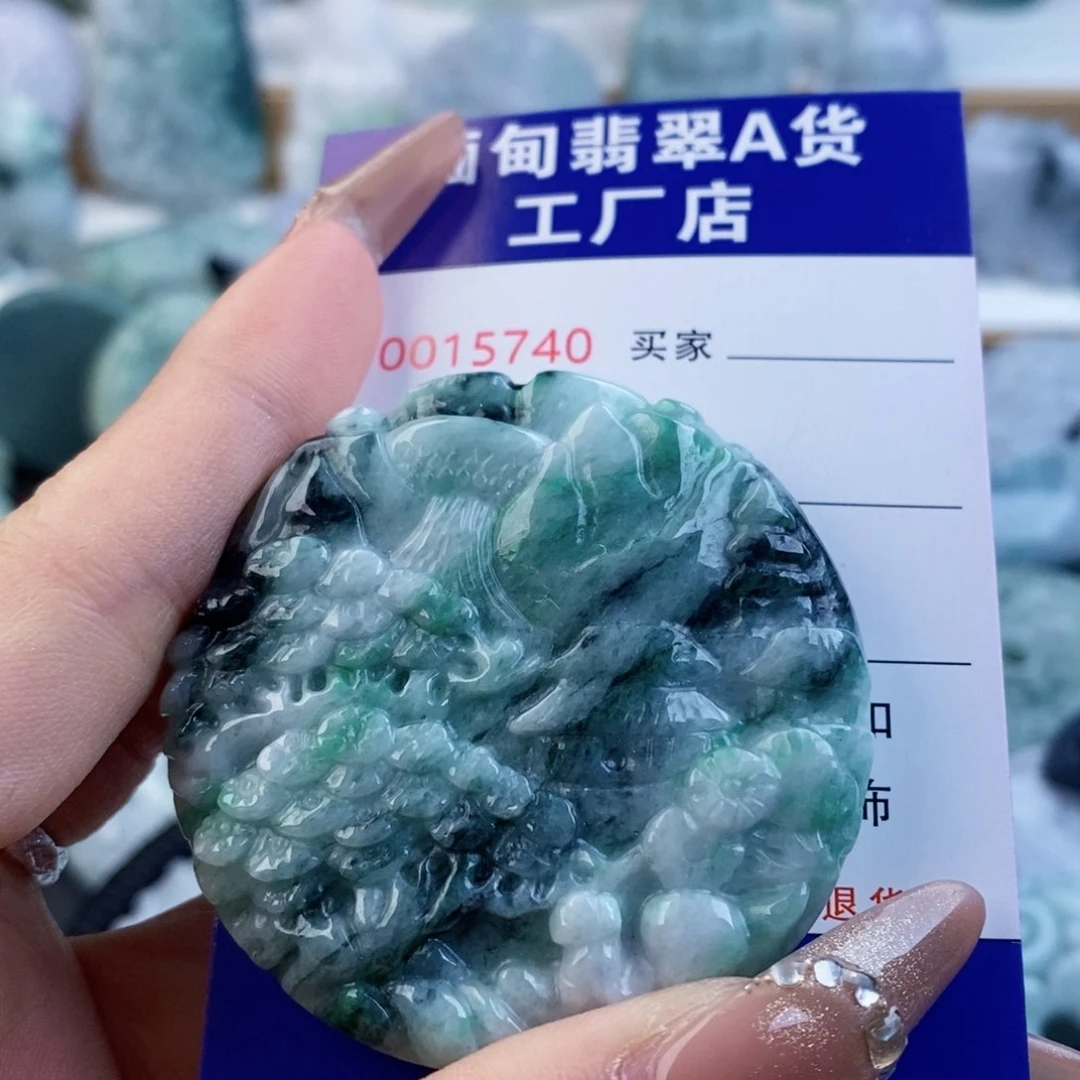 翡翠未镶嵌吊坠(不含链)