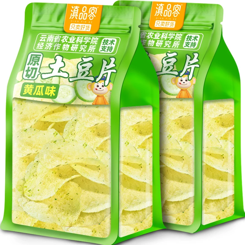 滇品客零食薯片黄瓜土豆片云贵特产解馋休闲食品0色素0香精0防腐