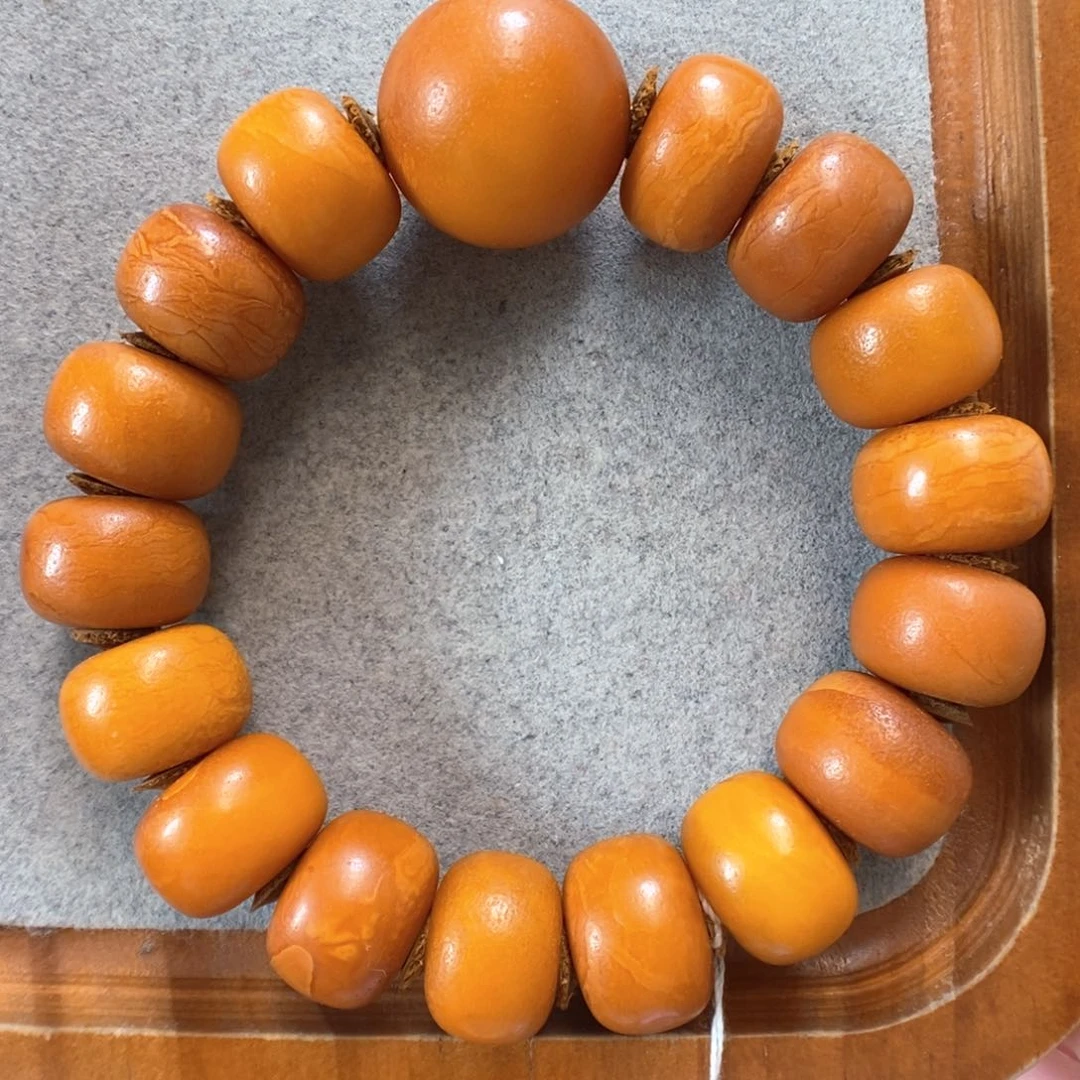 未镶嵌蜜蜡手串蜜蜡手串