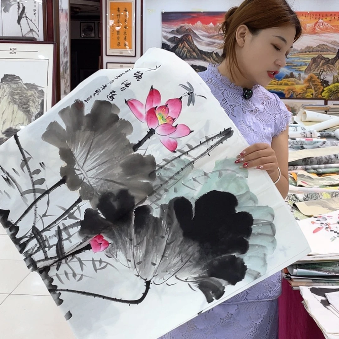 国画纯手绘国画山水花鸟