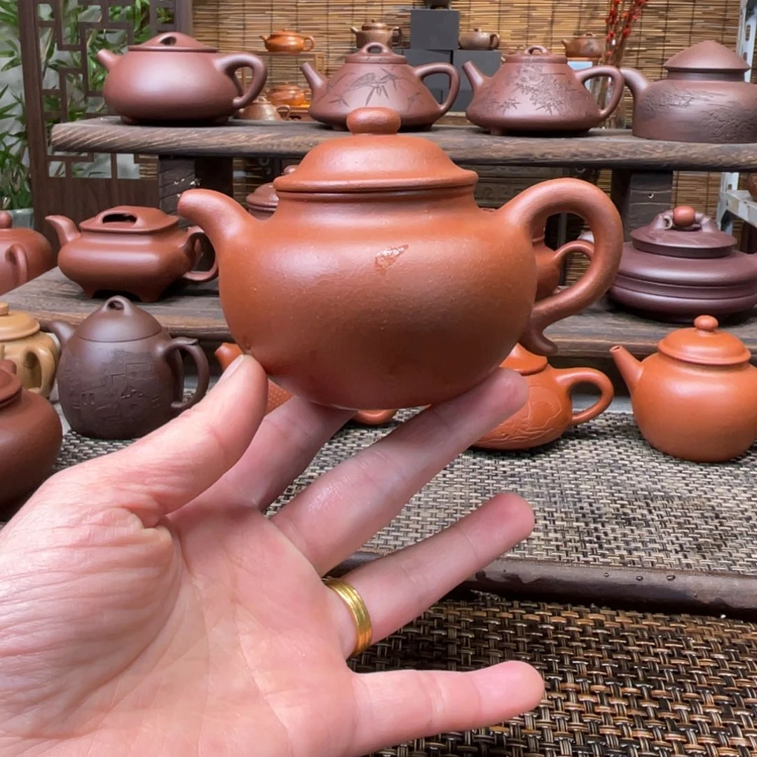 紫砂茶壶宜兴原矿紫砂手工制全170