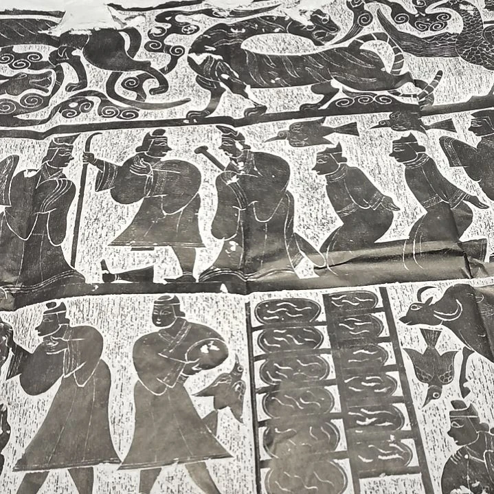 昌化石印石用****2，农桑图拓片尺寸六尺的纸