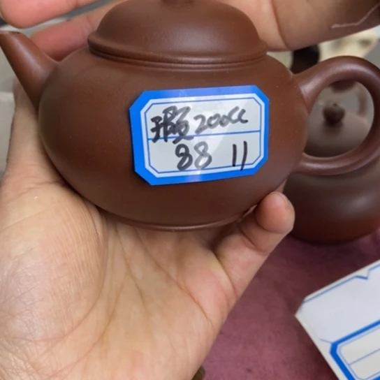 紫砂茶壶水平瑕疵壶，半手