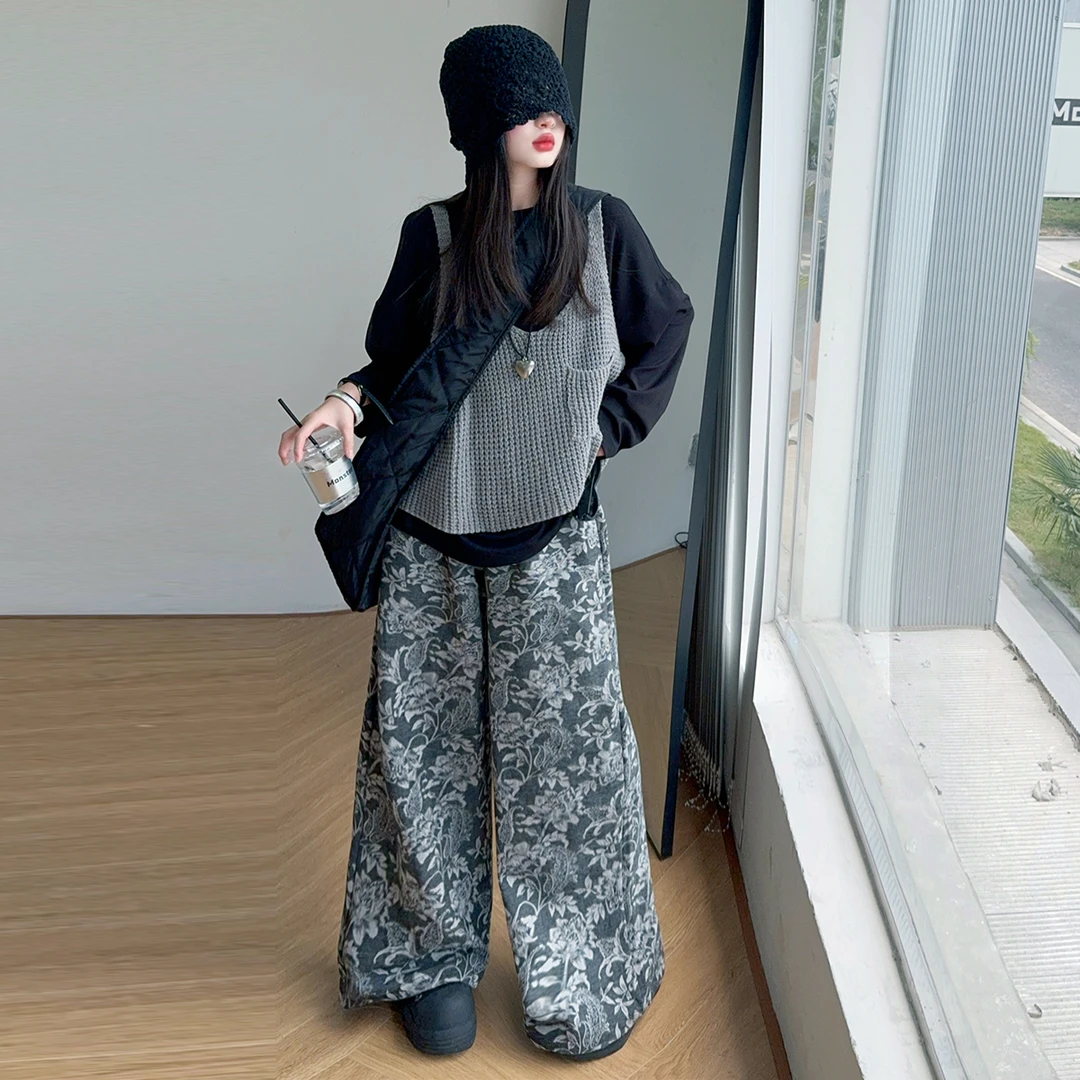 小女孩洋气炸街套装2025新款女童童装时尚松弛感潮牌中大童潮酷风