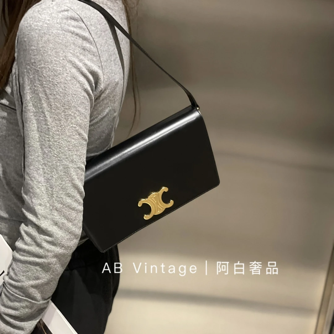 95新 Celine/思琳 阿白奢品/Celine 梯型凯旋门腋下包