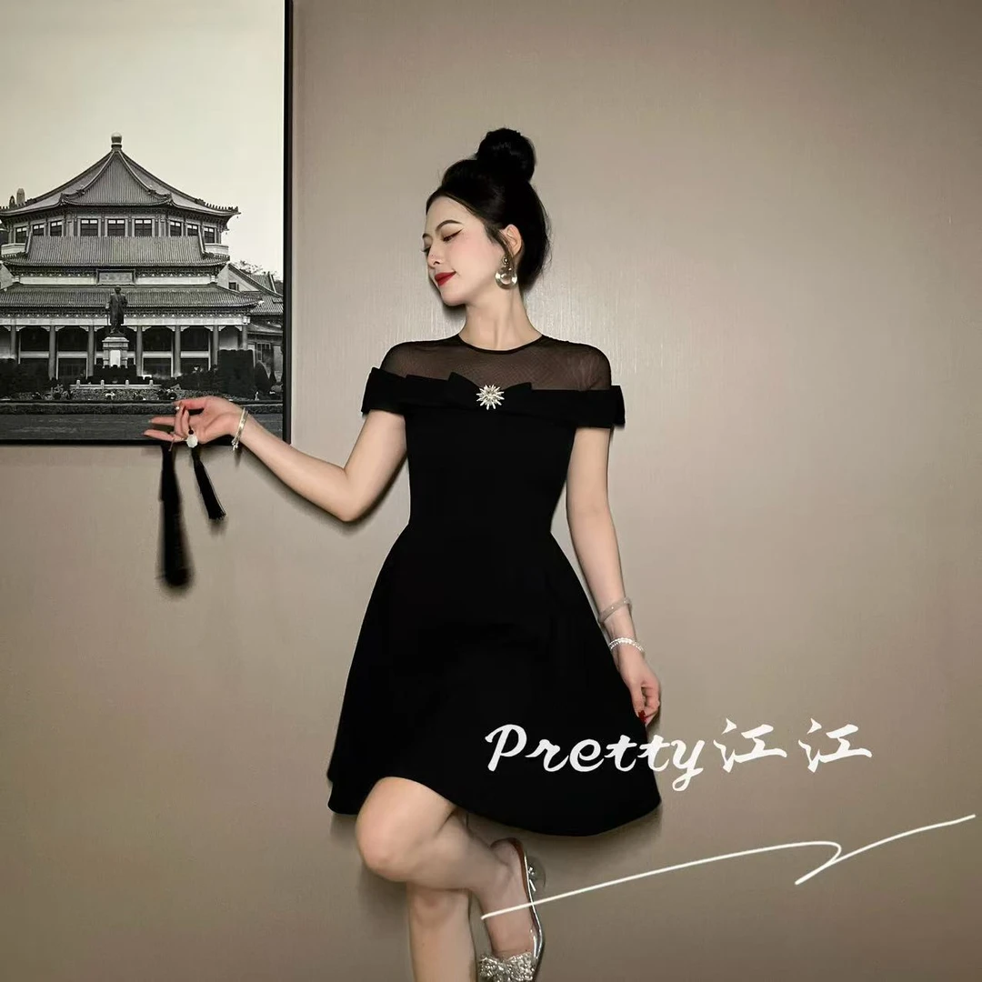 小众设计师品牌江江定制 气质优雅法式设计感连衣裙9056