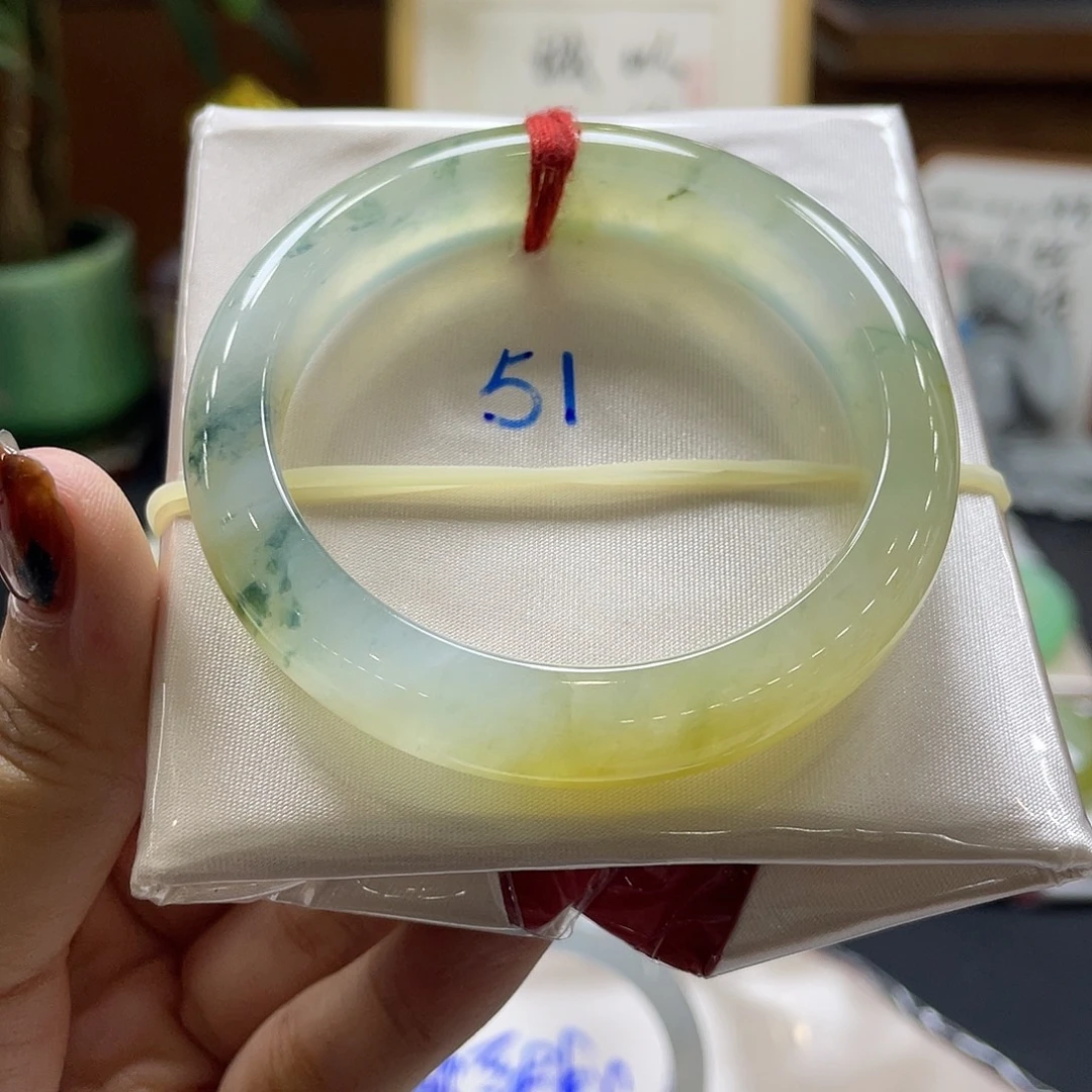 翡翠未镶嵌手镯42号