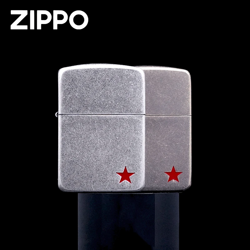 ZIPPO打火机/1941-古铜雕刻填漆-红色五角星-个性 【凯亚1】DYJ1