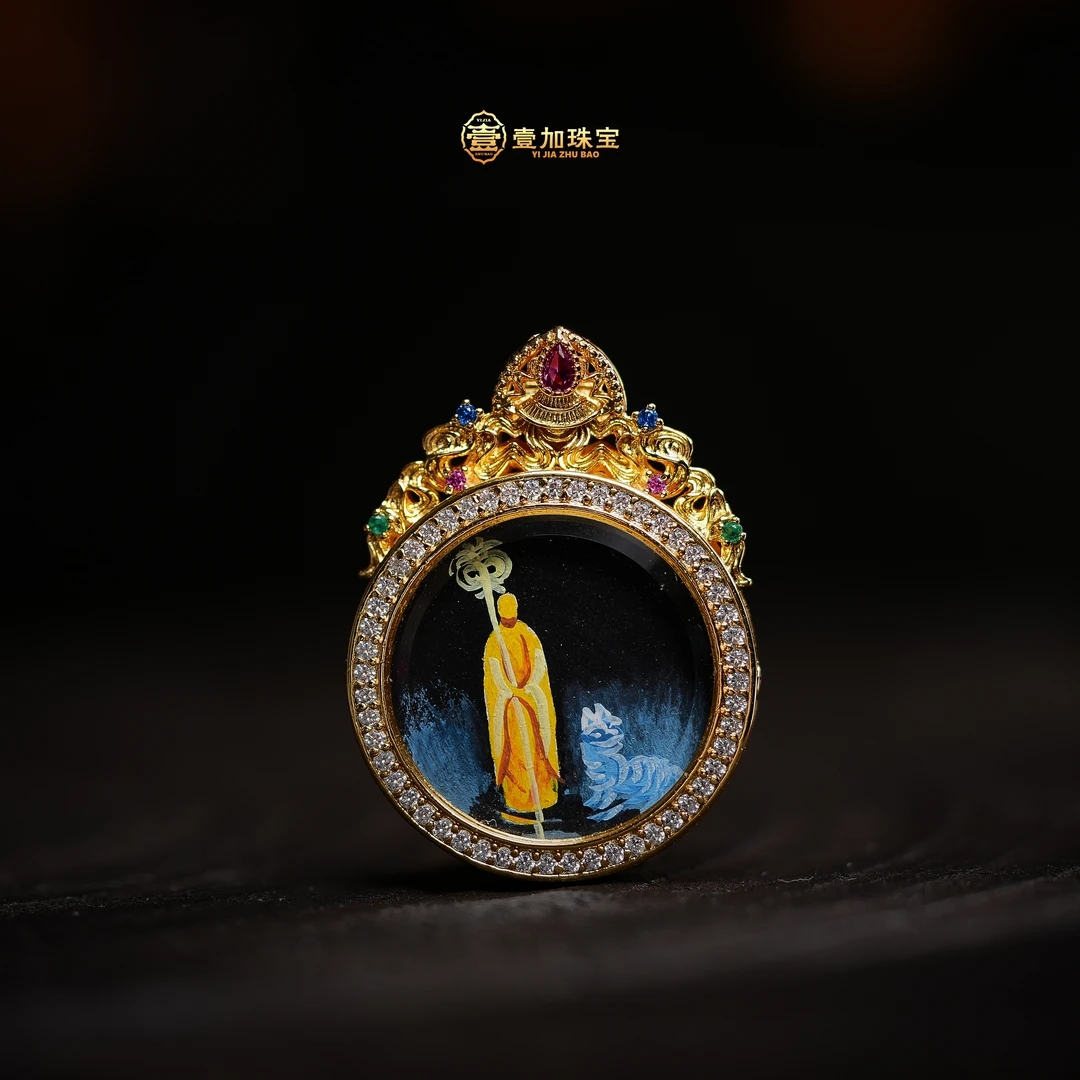 壹加小羊精选/无相地藏王唐卡吊坠