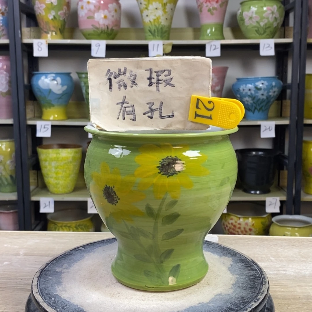 景德镇手工手绘陶瓷花盆