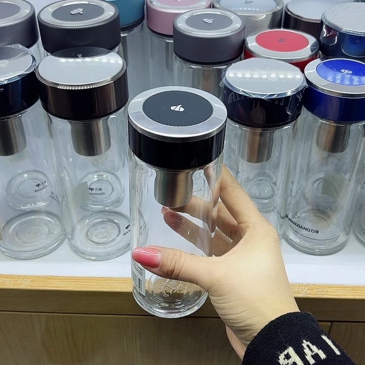 万象品牌单层玻璃杯U193黑