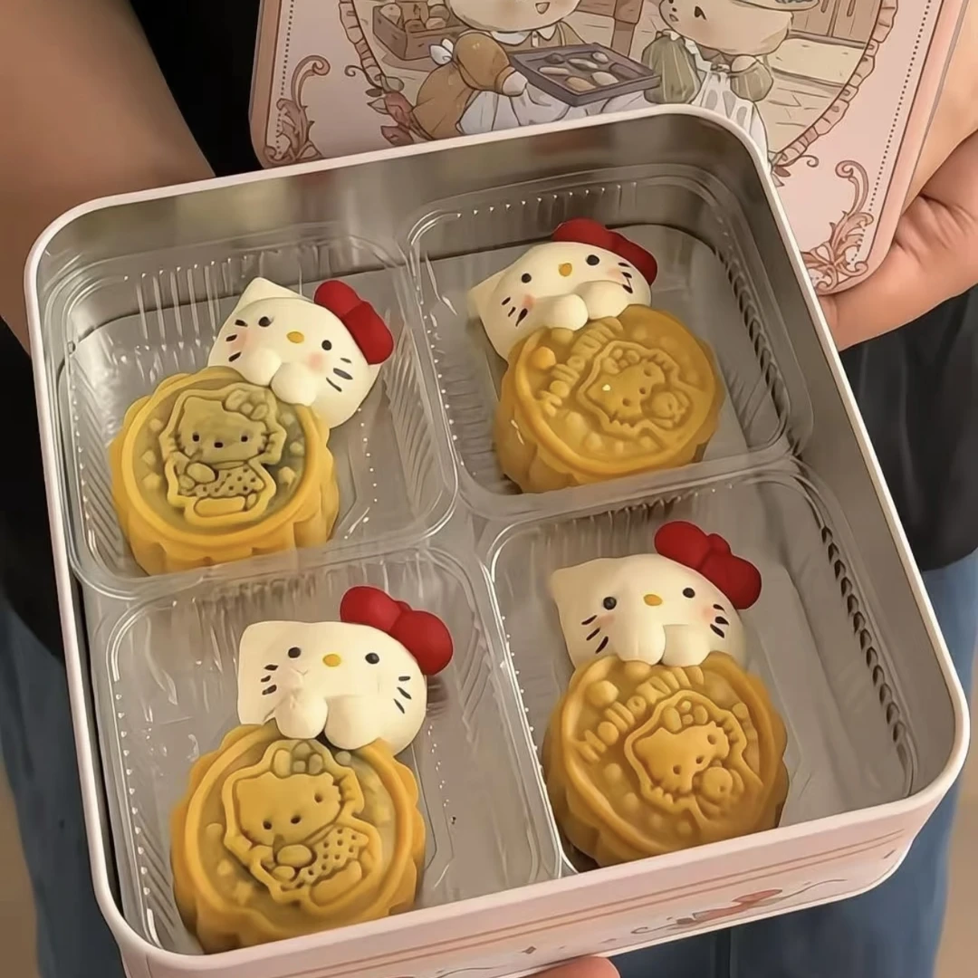 hellokitty可爱立体中秋限定多种口味抱抱月饼少女心精致礼盒装