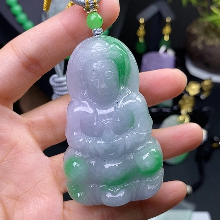 翡翠未镶嵌吊坠(赠链)