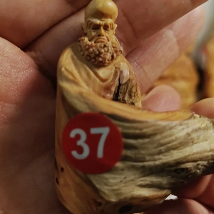 柏木（崖柏）达摩手把件