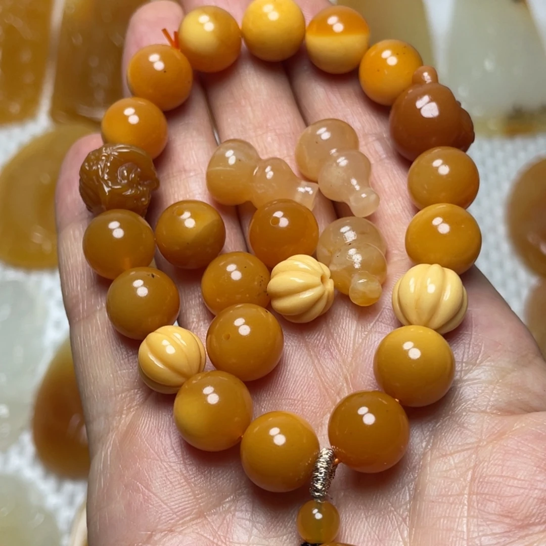 我***合石英质玉（黄龙玉）未镶嵌吊坠(不含链)