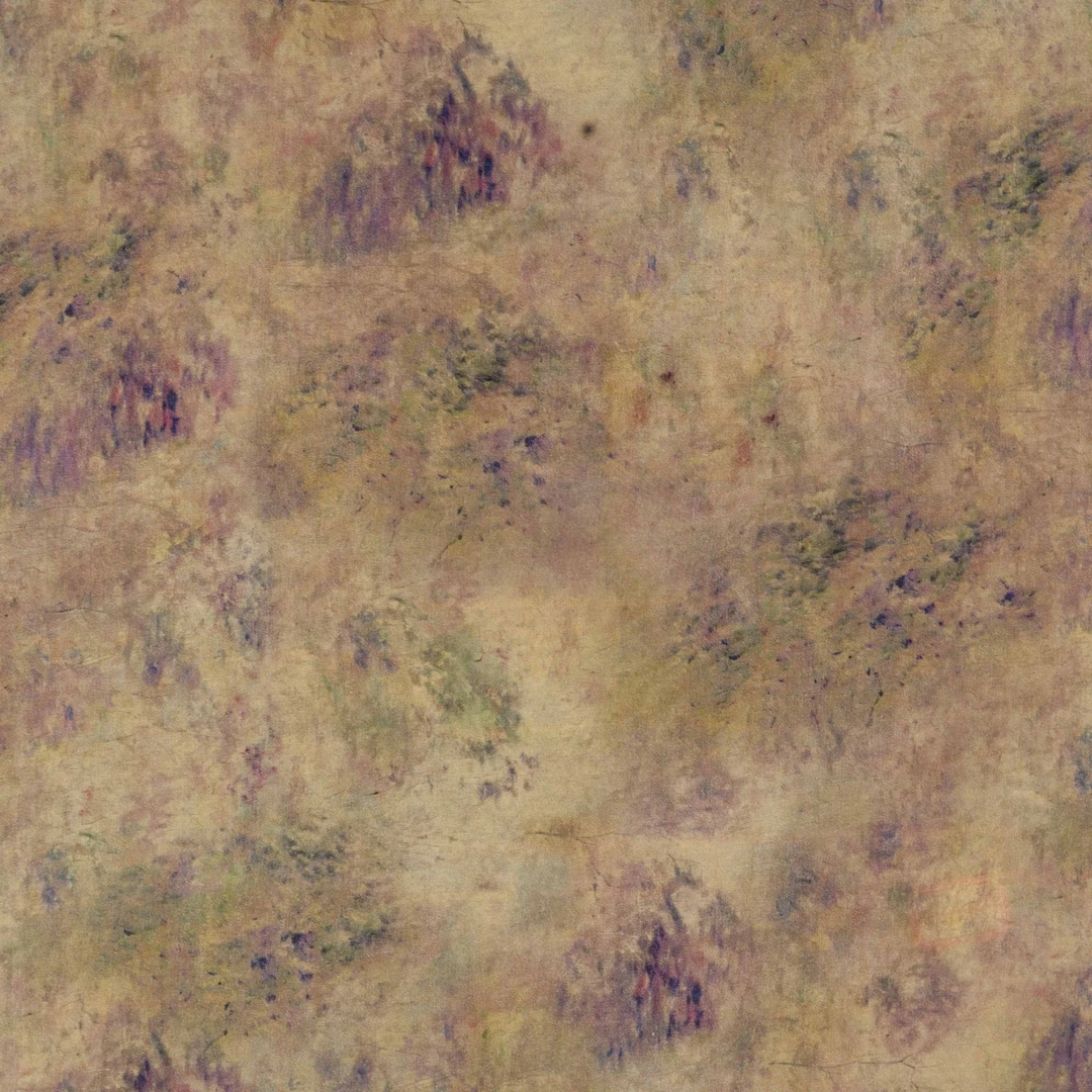 高支精品木棉 绿底薰衣草数码印花面料新工艺连衣裙旗袍柔软透气