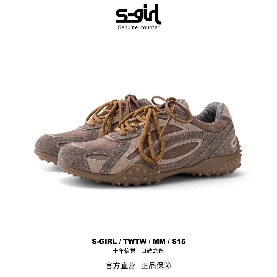 SGIRL TWTW复古厚底德训鞋女2025新款舒适户外休闲百搭时尚运动鞋