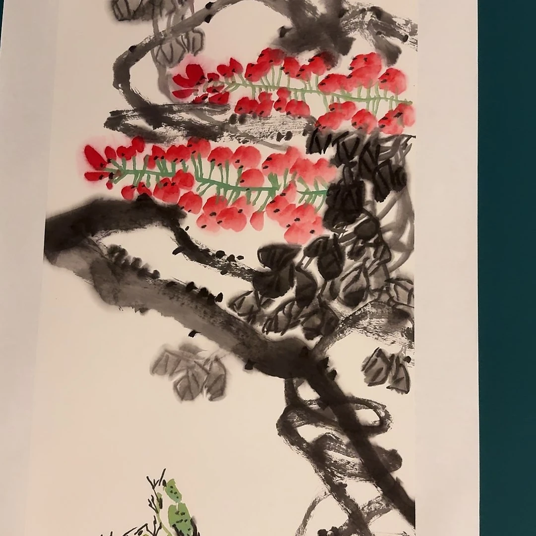 国画溥老师作品画作