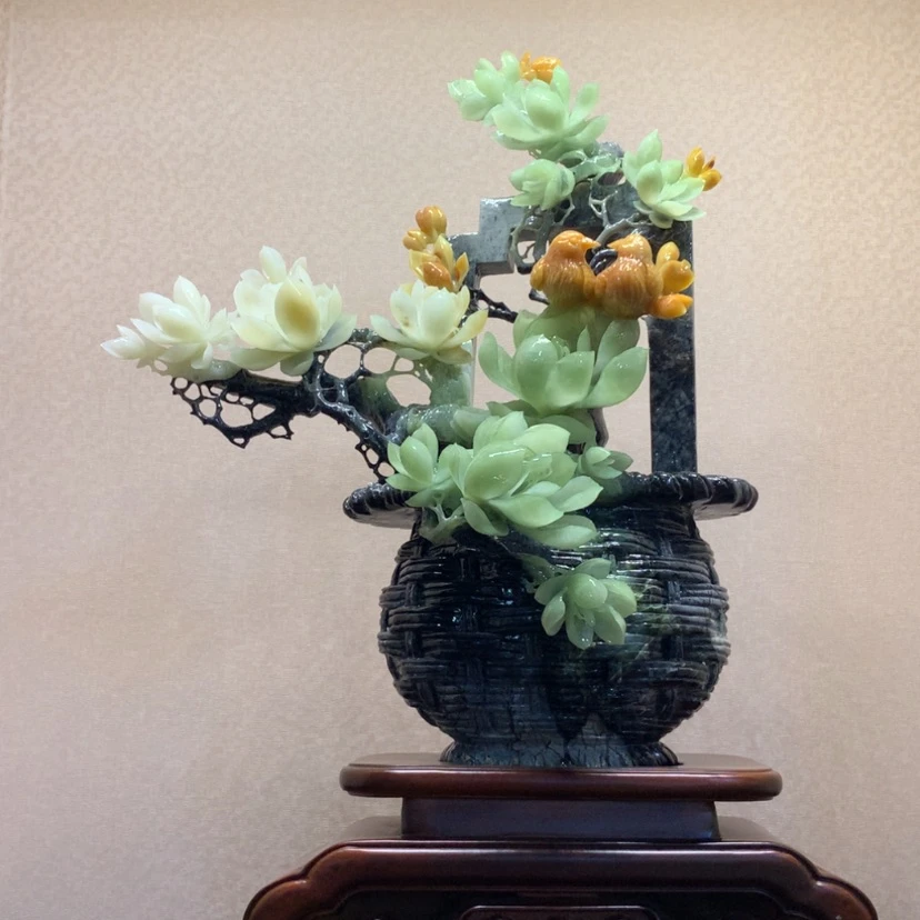 【闪购商品】蛇纹石玉未镶嵌摆件覆膜