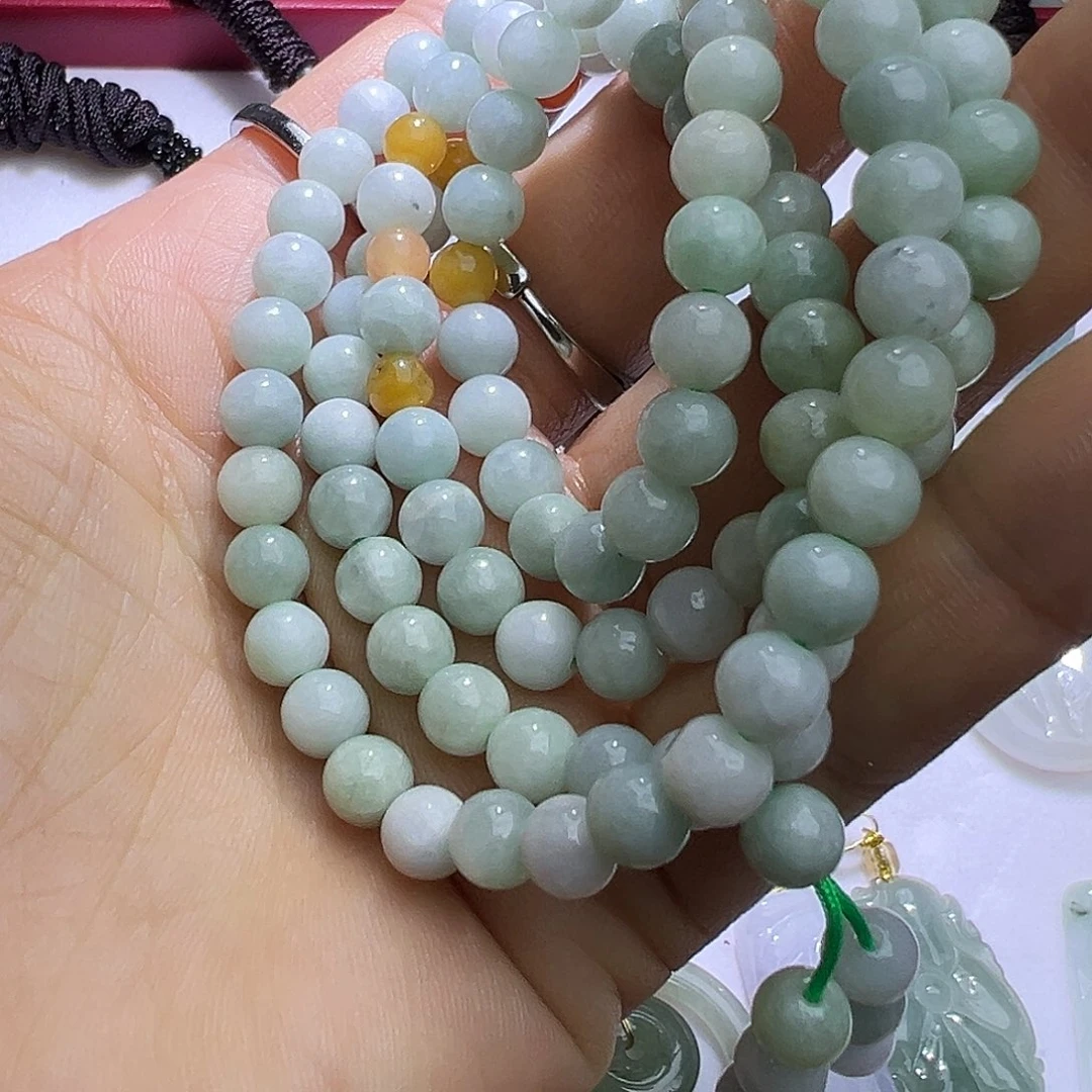 翡翠银S925镶嵌颈饰富贵