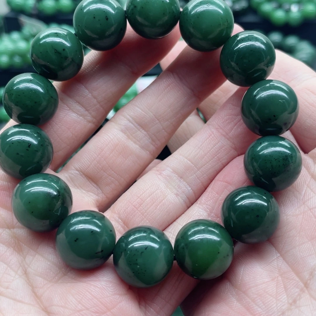 和田玉（碧玉）未镶嵌手链