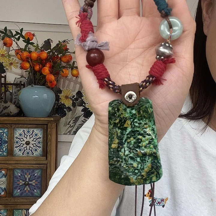 翡翠未镶嵌项链项链