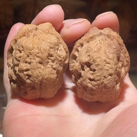 文玩核桃把件十八包03号带彩41