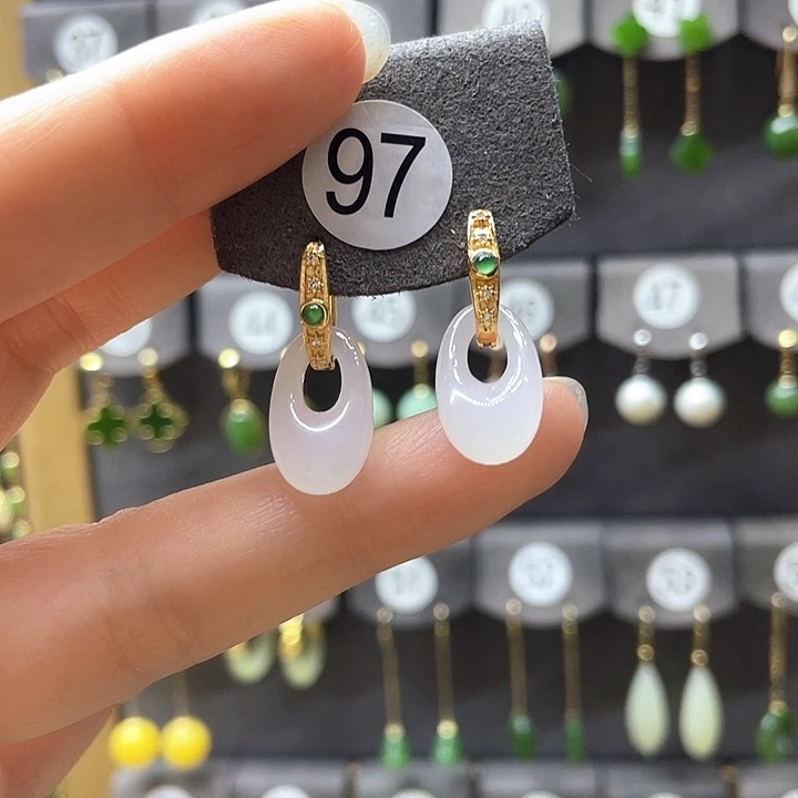 和田玉银S925镶嵌颈饰