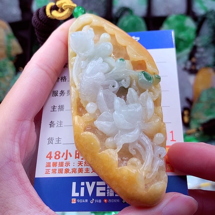 【闪购商品】翡翠颈饰未镶嵌挂件