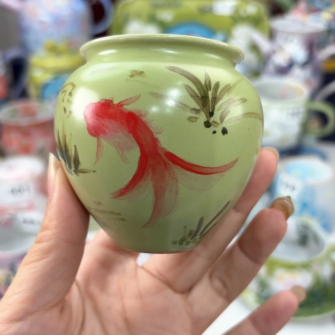 景德镇手绘高温釉下彩陶瓷茶具