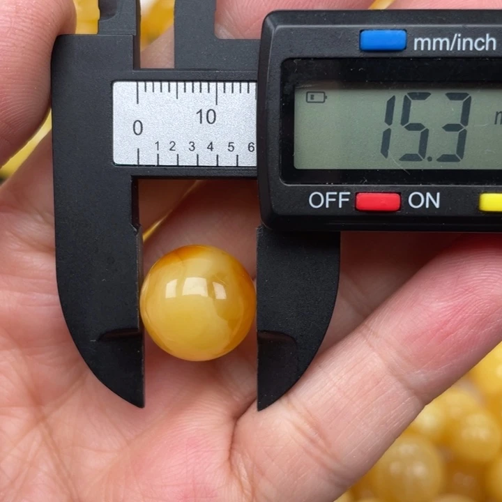 裸石蜜蜡未镶嵌蜜蜡有瑕圆珠