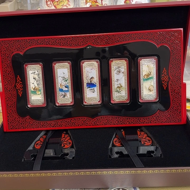 纯银2011年兔年10*5套装