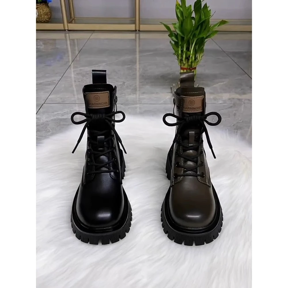 马丁靴女英伦风2025秋冬新款厚底时尚百搭网红爆款短靴