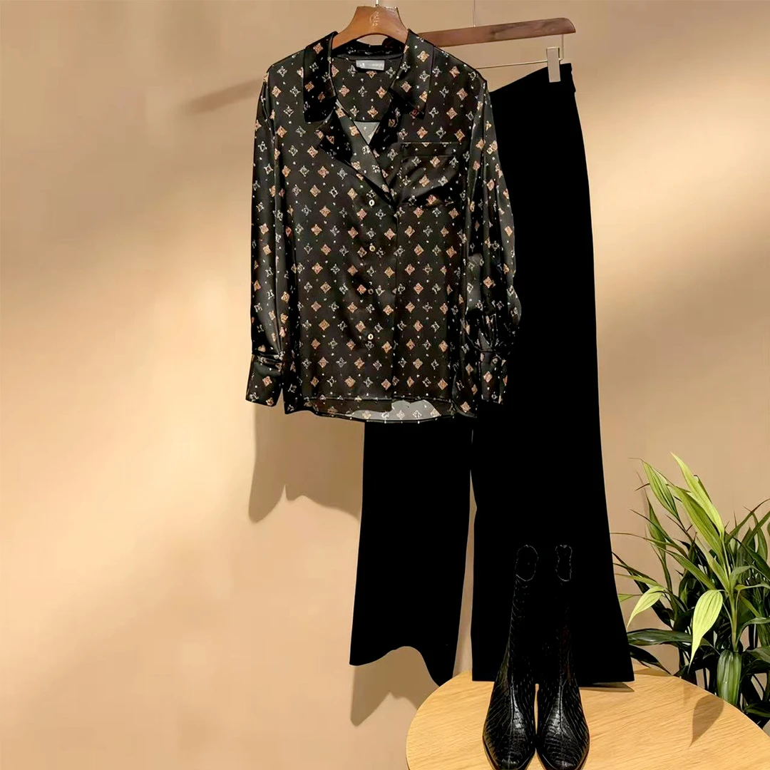 羿唐丝绸原创设计【克英守护】高端丝绸上衣真丝披肩女洋气时尚