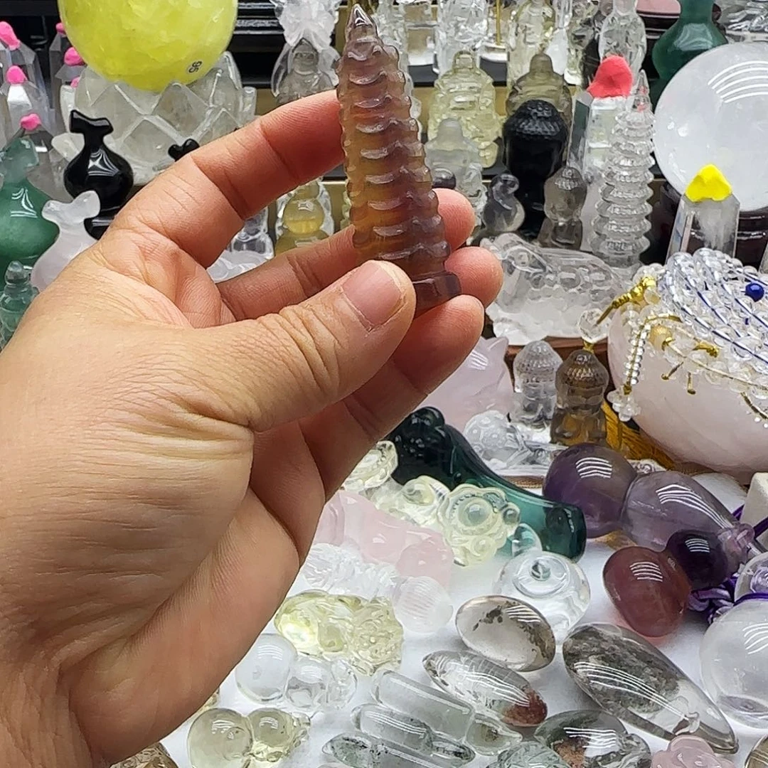 水晶车挂未镶嵌摆件