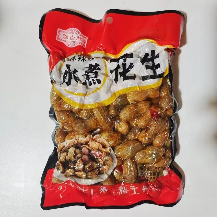 豫白胖水煮带壳花生五香麻辣口味下酒小菜即食卤味小零食