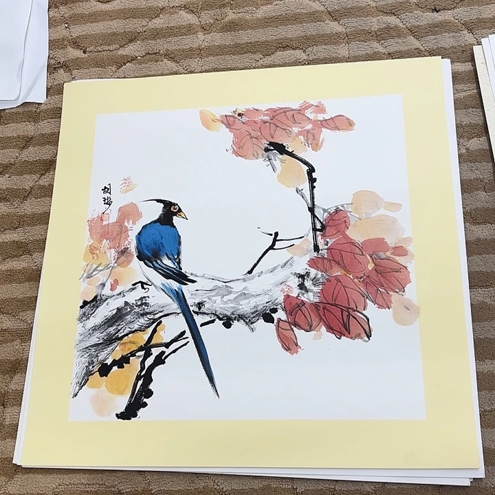 国画花鸟等图案和50.50