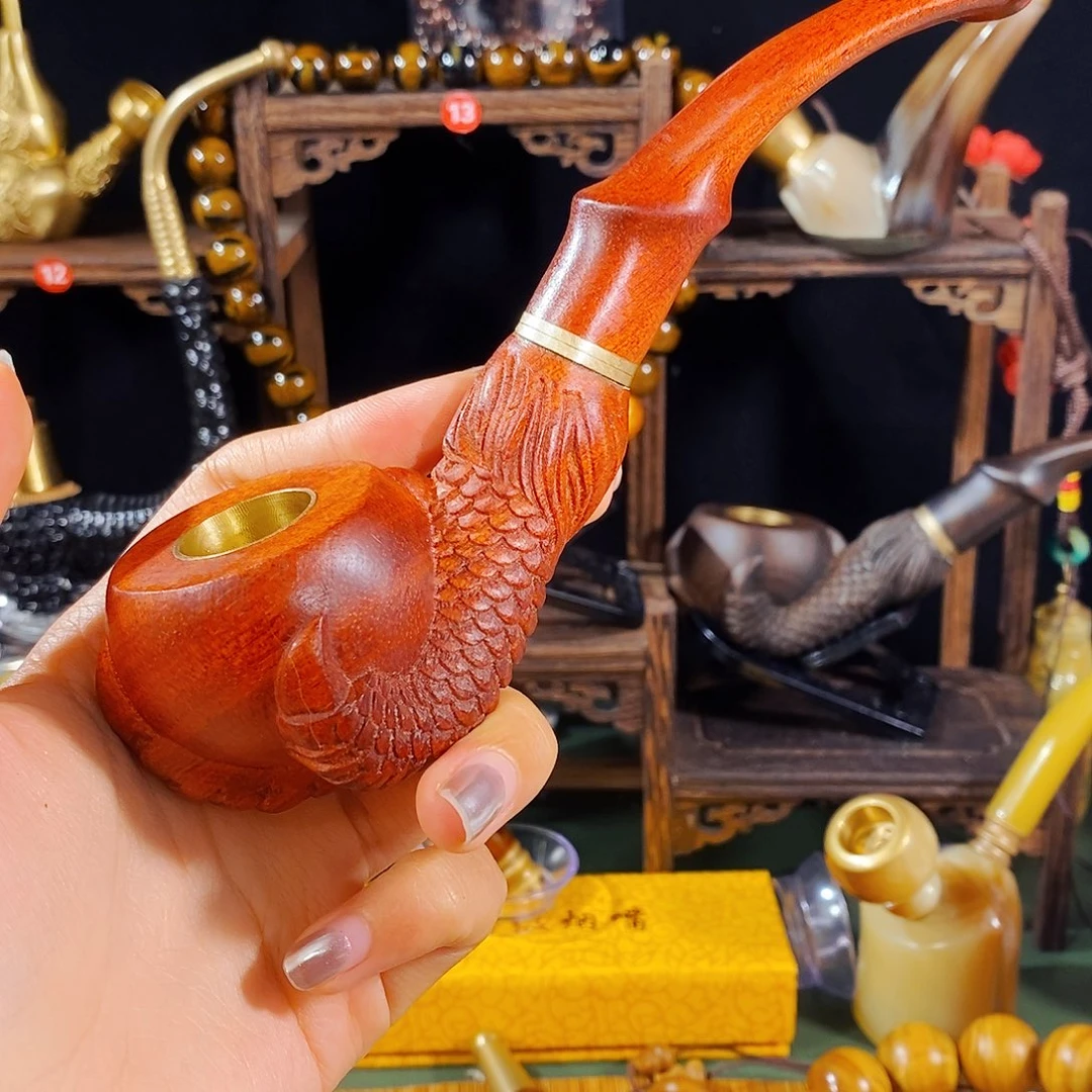 金丝楠木烟嘴烟斗