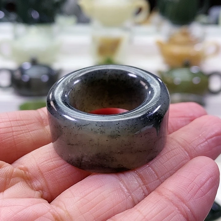 未镶嵌和田玉挂件扳指圈号22.2