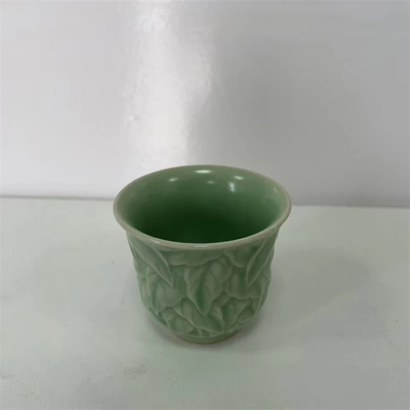 SHTC1399[学茶严选]李丽平-豆青千叶铃铛杯