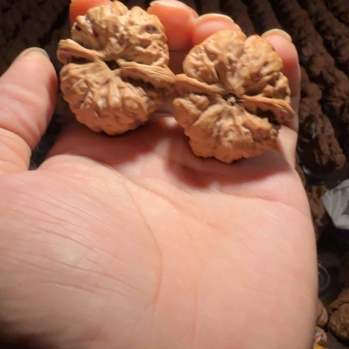 猪***心文玩核桃吊坠蛤蟆的眼睛是真的好看