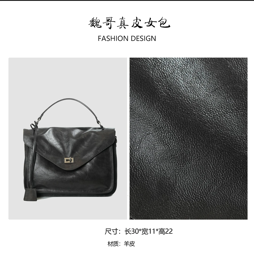 秋冬包包邮差包通勤百搭手提单肩斜挎包BV3929-钨金色